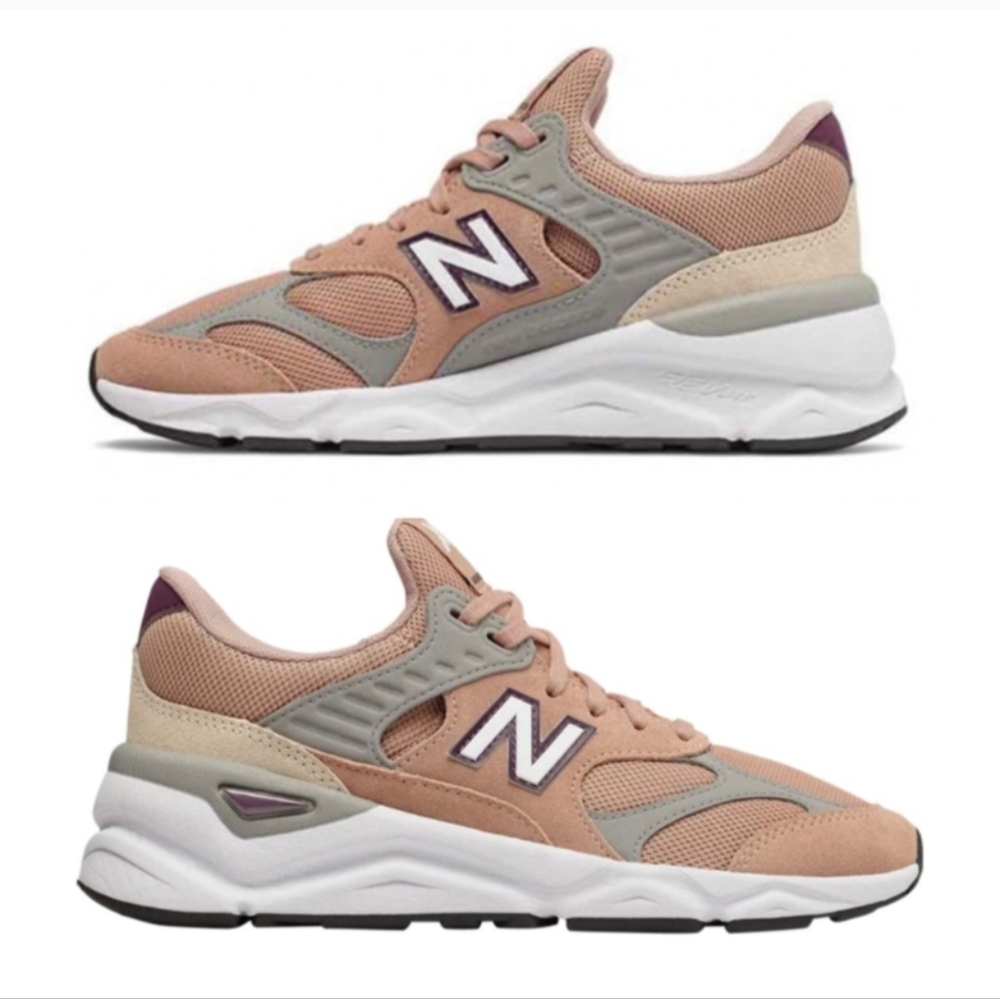 New Balance X Reformation X90 Reconstructed Retro Running Sneakers Pink Sand